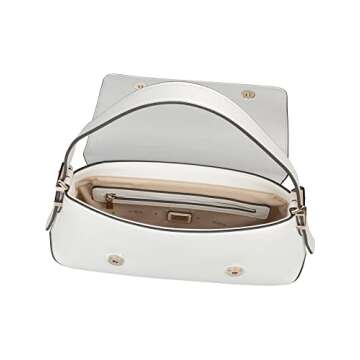 GUESS Desideria Flap Shoulder Bag, White
