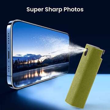 YTT Touchscreen Mist Cleaner, Screen Cleaner,Screen Cleaner Spray for All Phones, Laptop and Tablet Screens,Two in One Spray and Microfiber Cloth (Green)