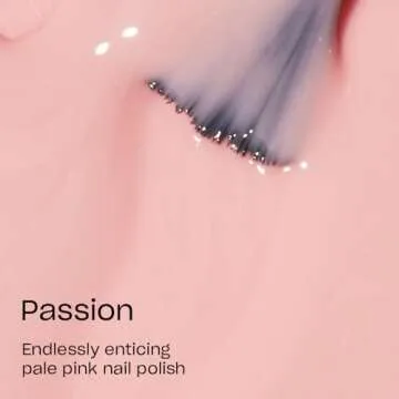 OPI Nail Lacquer Passion | Sheer Soft Pink Crème Chip Resistant Nail Polish | Vegan, Fast Drying, Streak Free