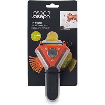 Joseph Joseph Tri-Peeler 3-in-1 Kitchen Tool in Orange