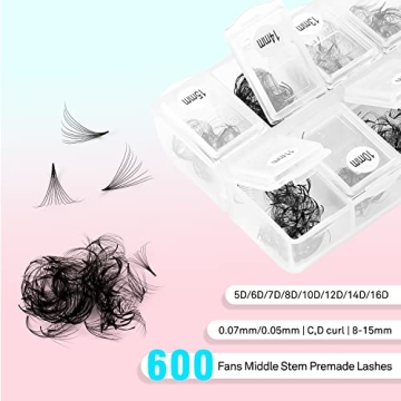 VAVALASH 600 Fans Affordable Eyelash Extensions 8-15mm