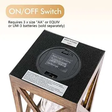 WINGBO Retro Battery Powered Table Lamps - Portable Warm Light