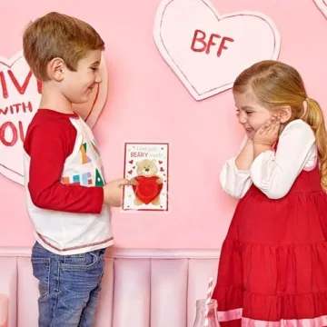 Fun 24 Pack Valentines Cards for Kids with Play Dough