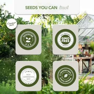 Garden Pack Seeds Pouch with 50 Non GMO Heirloom Seed Varieties