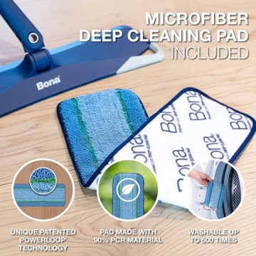 Bona Microfiber Pad 3-Pack for Easy Multi-Surface Cleaning