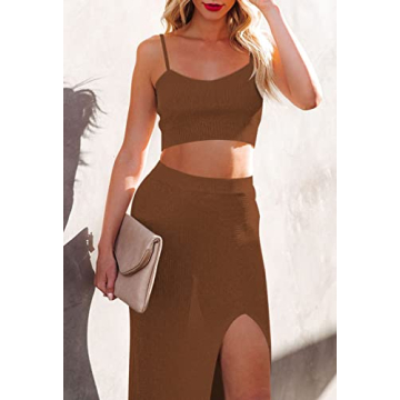 Cutiefox Women's Stylish Crop Top and Skirt Set