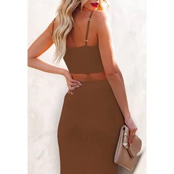 Cutiefox Women's Stylish Crop Top and Skirt Set