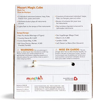 Munchkin Mozart Magic Cube Music Toy for Baby Toddler