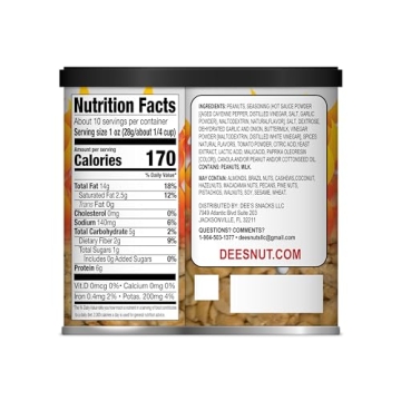 Dee's Nuts Ranch Sriracha Gourmet Peanuts 10oz Can