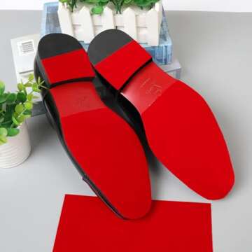 GQTJP 79 in Red Bottom Shoe Protector for Women, Self-Adhesive Christian Louboutin Sole Protector, R...