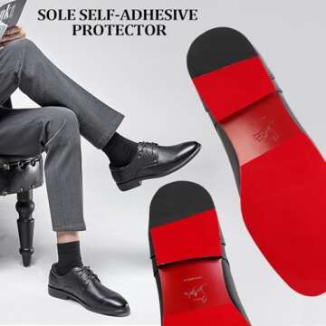 GQTJP 79 in Red Bottom Shoe Protector for Women, Self-Adhesive Christian Louboutin Sole Protector, Red Bottom Heels Guard, Non-Slip Shoe Sole Protector Replacement for Louboutin Shoes(5 in * 79 in)