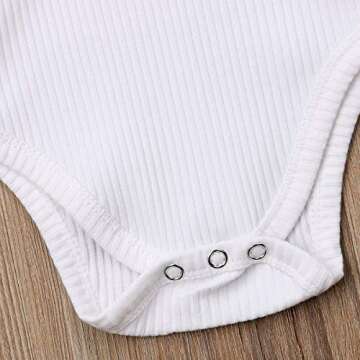 XARAZA Baby Ruffle Romper Bodysuit Tops for Fall