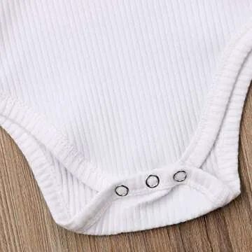 XARAZA Baby Ruffle Romper Bodysuit Tops for Fall