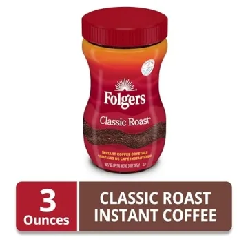 Folgers Classic Roast Instant Coffee for Quick Sips