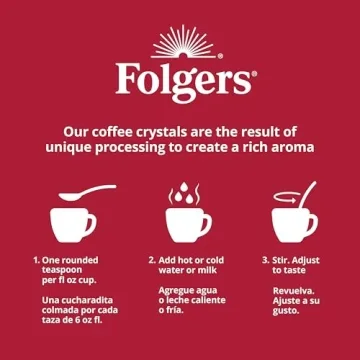 Folgers Classic Roast Instant Coffee for Quick Sips