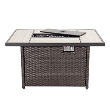 Grand Patio Outdoor Fire Pit Table 50,000 BTU for Patio