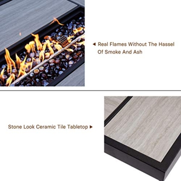 Grand Patio Outdoor Fire Pit Table 50,000 BTU for Patio