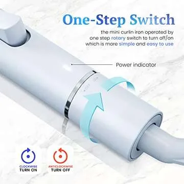 Ceramic Mini Curling Iron: Travel-Ready Hair Curler