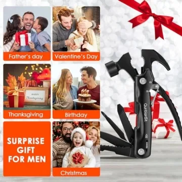 12-in-1 Hammer Multitool for Men, Perfect Gift Idea