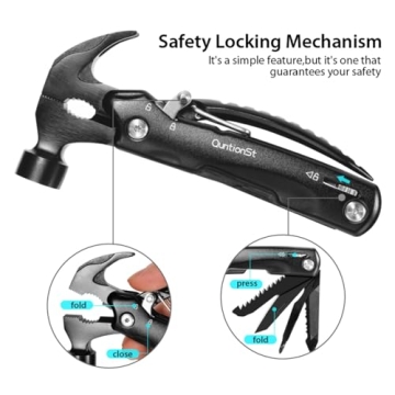 12-in-1 Hammer Multitool for Men, Perfect Gift Idea