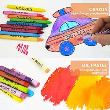 KIDDYCOLOR 211pcs Art Supplies Set for Kids Creative Fun