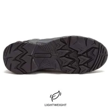 HI-TEC Ravus WP Low Waterproof Hiking Shoes for Men, Lightweight Breathable Outdoor Trekking and Trail Shoes - Dark Grey, 8.5 Medium