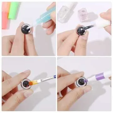 MUCUNNIA 100PCS 18mm Clear Safety Eyes for Crocheting with Washers Safety Eyes for Amigurumi 3D Round Crochet Eyes Doll Eyes for Animals Teddy Bear Crochet Toy