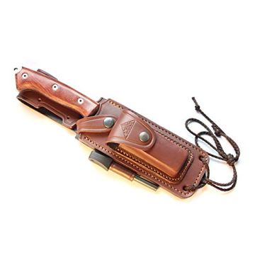 CELTIBEROCOCO - Outdoor / Survival / Hunting / Tactical Knife - Cocobolo Wood Handle, Stainless Stee...