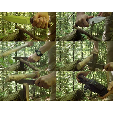 CELTIBEROCOCO Outdoor Survival Knife with Cocobolo Handle