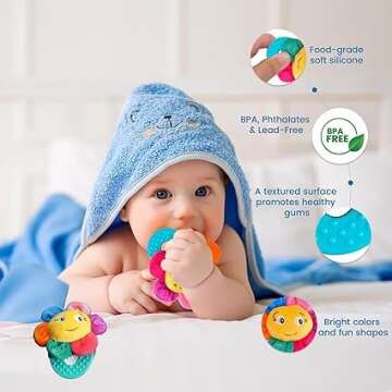 Wristy Buddy Teething Ring for Babies 0-12 Months