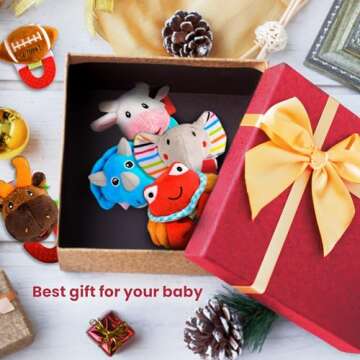 Wristy Buddy Teething Ring for Babies 0-12 Months