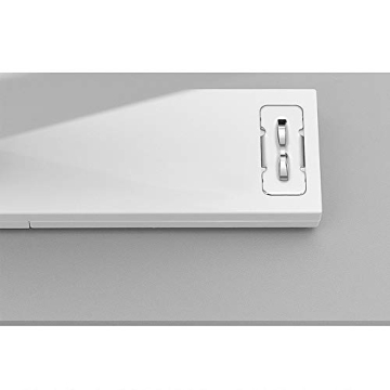 Durable White Desktop Stapler with Built-in Storage