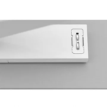 Durable White Desktop Stapler with Built-in Storage