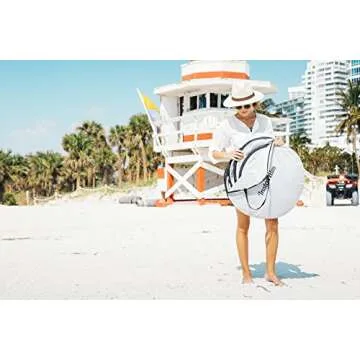 Instapalm Portable Automatic Pop Up Cabana Beach Tent Shade and Sun Shelter Carry Bag Included