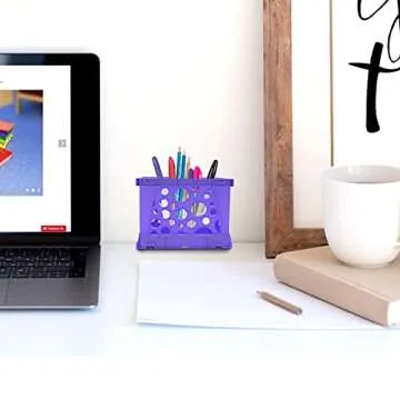 Storex Micro Crate - 18-Pack of Stylish Storage Solutions