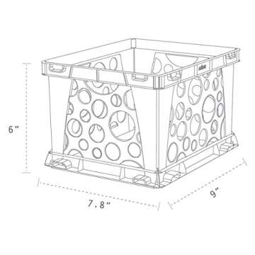 Storex Micro Crate - 18-Pack of Stylish Storage Solutions