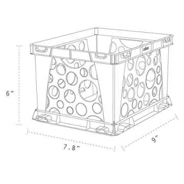 Storex Micro Crate - 18-Pack of Stylish Storage Solutions