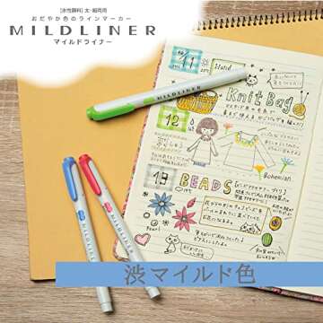 ZEBRA MILD LINER, Double Sided Highlighter Noble Color, 5 Set (WKT7-5C-NC)