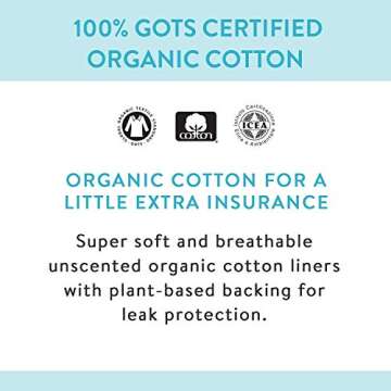 The Honest Company Organic Cotton Liners - Hypoallergenic & Soft