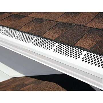 AMERIMAX 85370 Snap-In Gutter Guard - 3Ft White Protects Gutters