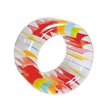 MorTime 40'' Rainbow Inflatable Pool Roller Float for All Ages