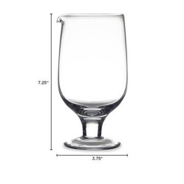 Extra Large Stemmed Mixing Glass for Perfect Cocktails
