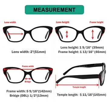 Stylish Eyekepper 5-Pack Cateye Reading Glasses for Women