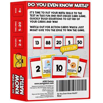 Do You Even Know Math? The Ultimate Mental Math Game for Kids 8+, Teens and Adults