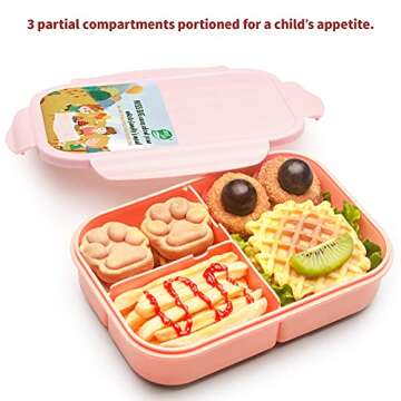 MISS BIG® Bento Box,Bento Box for Kids,Lunch Box Kids,Ideal Leakproof Kids Lunch Box,Lunch Containe...