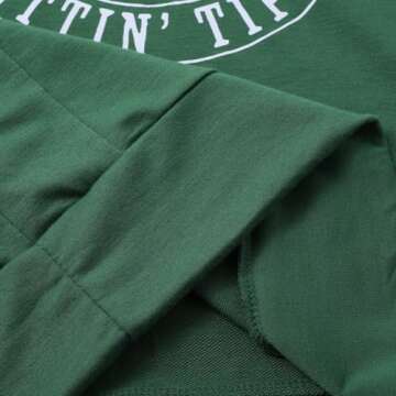 Women St Patrick's Day Sweatshirt with Shamrock Print