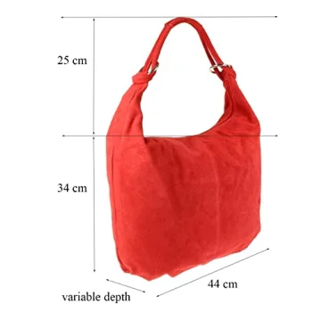 Girly HandBags Women's Suede Hobo Bag in Burgundy