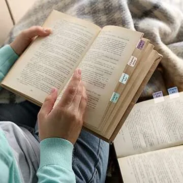 Sticky Index Tabs Page Markers Self Adhesive Flag Tabs Writable Repositionable File Tabs Flags Mix Colored for Reading Book, Taking Note, Classifying File, Marking Document (240 Pieces)