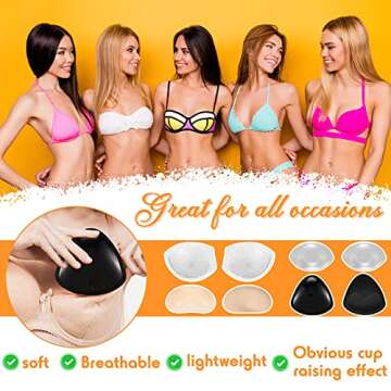 Silicone Bra Inserts - Waterproof Push Up Pads for Women