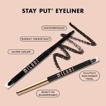 Milani Stay Put Eyeliner in Moss Boss - Long-Lasting & Cruelty-Free